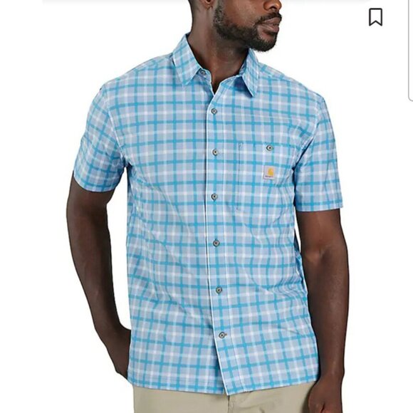 Carhartt Other - Carhartt Force Sun defender relaxed fit lightweight plaid print short sleeve.